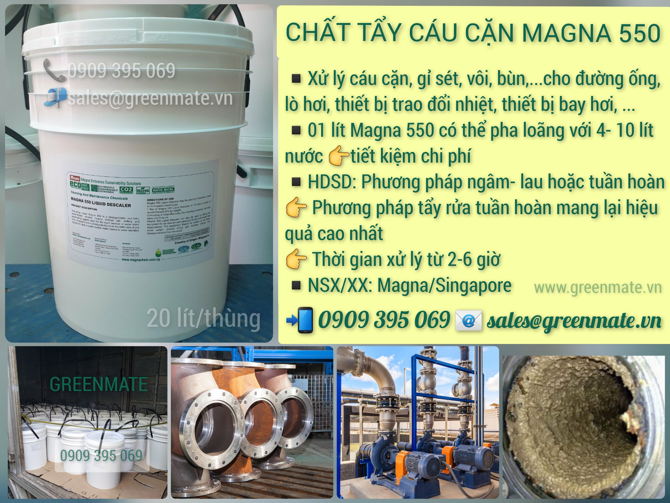 Chất tẩy cáu cặn MAGNA 550